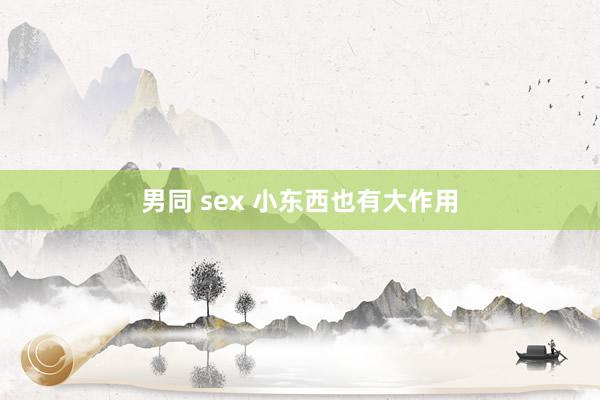 男同 sex 小东西也有大作用